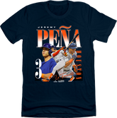 Jeremy Peña  Retro 90's Stack Houston MLBPA Tee